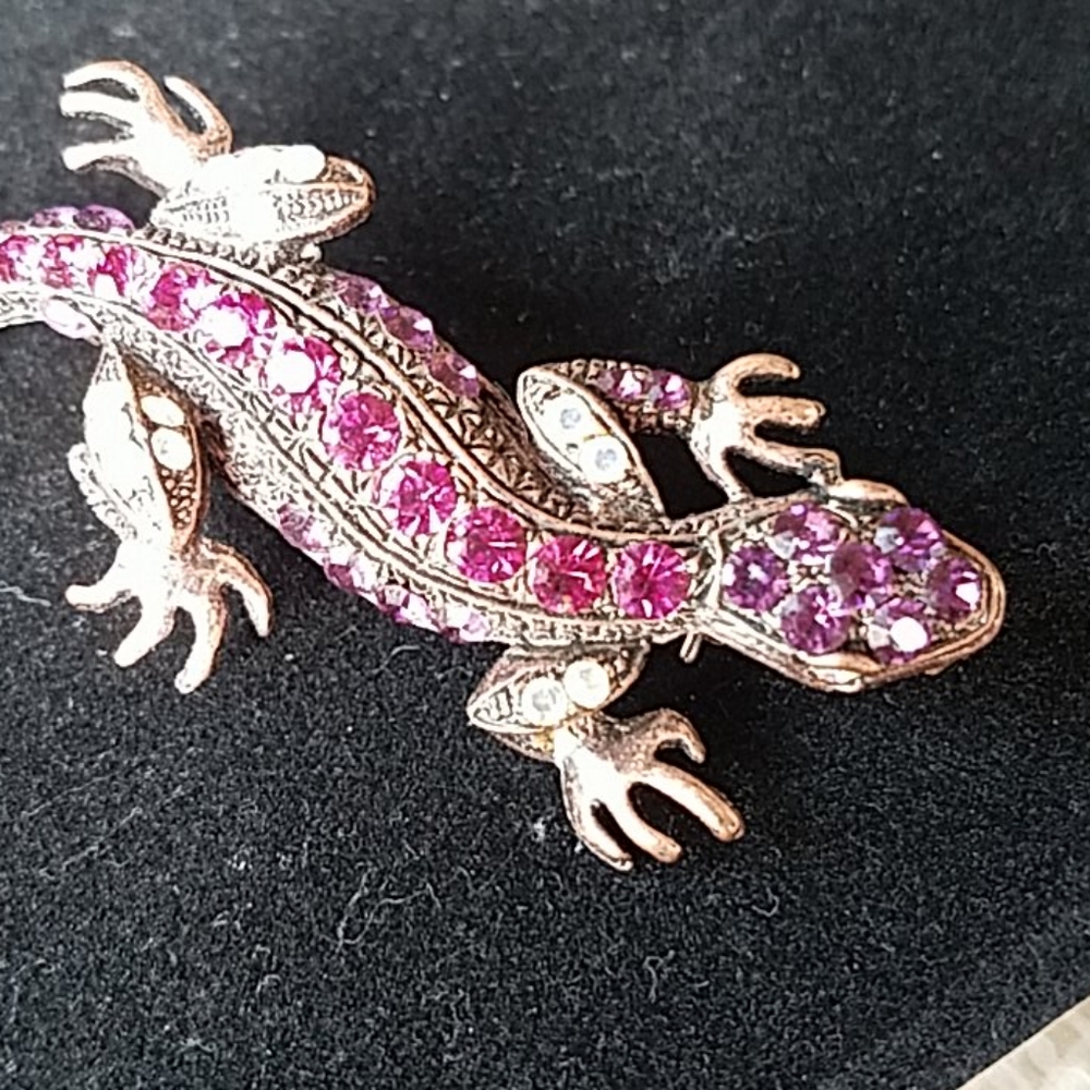 VINTAGE Lizard Brooch/ Pin - Picture 3 of 5